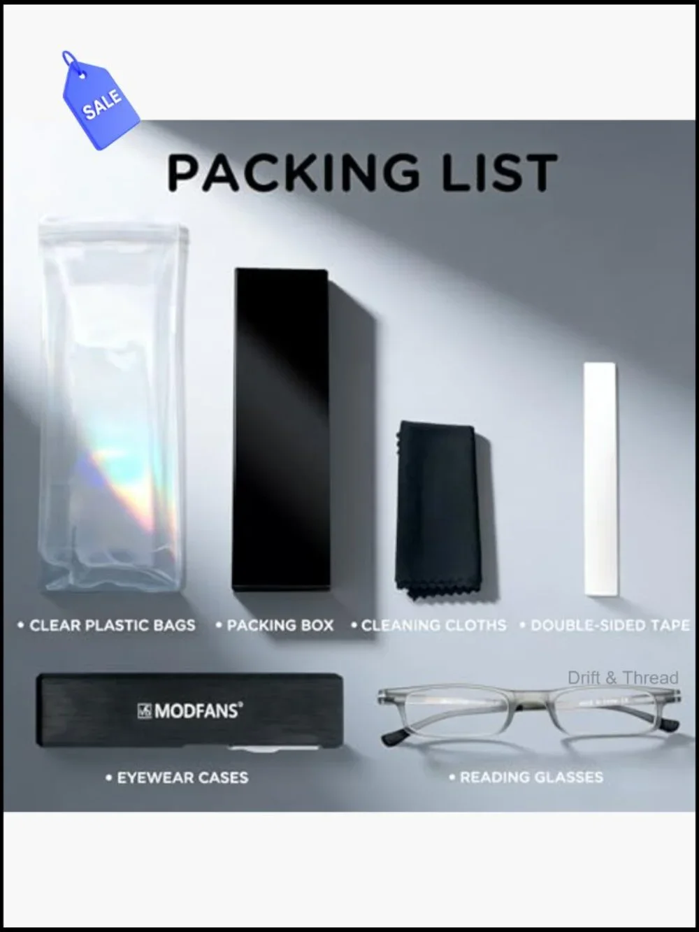 Ultra Thin Folding Reading Glasses Blue Light Blocking TR90 Frame